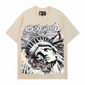 Godspeed Statue Graphic Tee - Beige